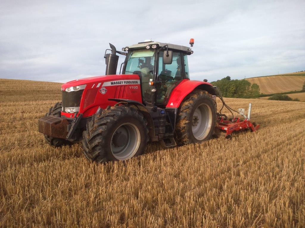 Low disturbance subsoiler in action