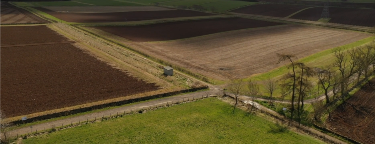 Arial view of the Centre for Sustainable Cropping, JHI