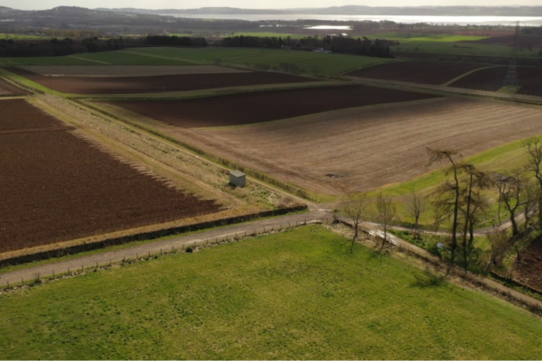 Arial view of the Centre for Sustainable Cropping, JHI