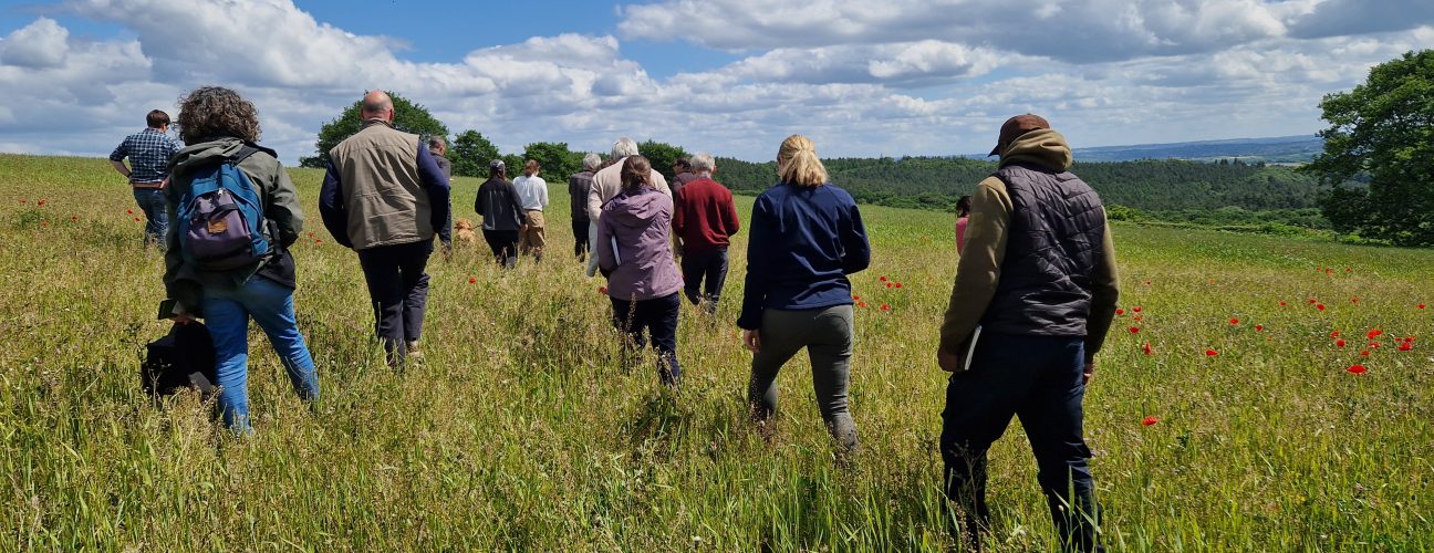Particpants on a tour of Fraser Farms