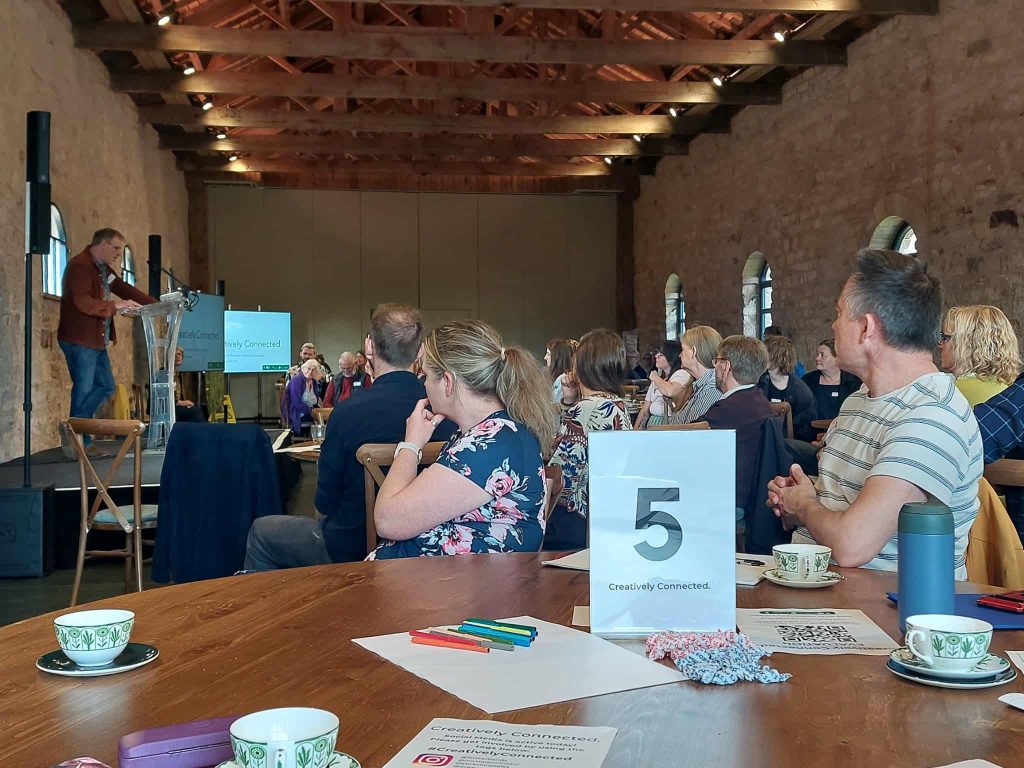 Chris Woodley-Stewart speaking at the Northern Heartlands Creatively Connected workshop