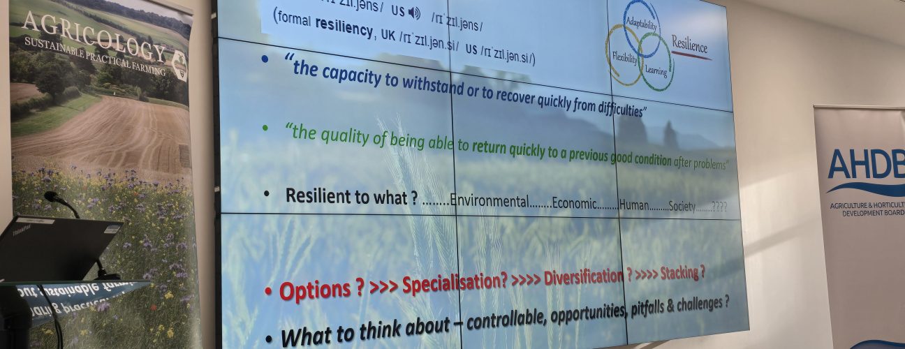 Resilient Farm Show slide defining resilience Resilient Farm Show slide defining resilience