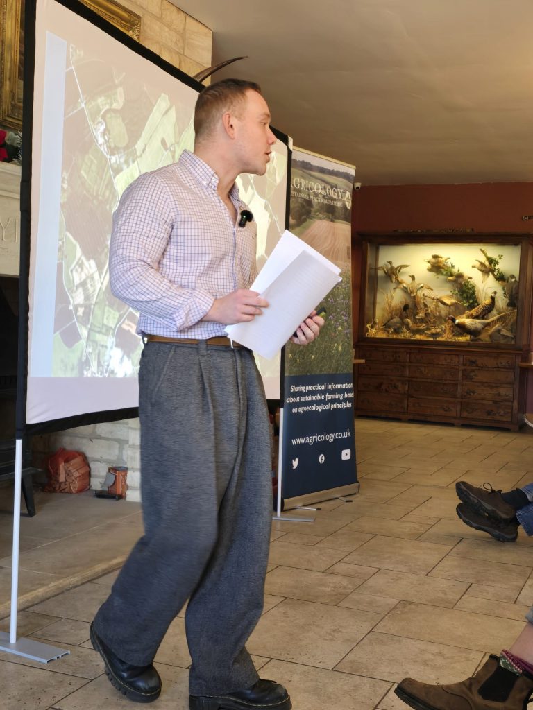 Tom McVeigh speaking at the Resilient Farm Roadshow