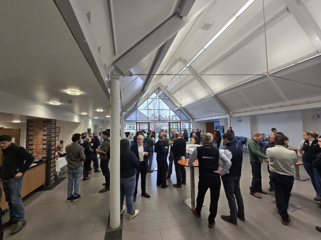 Attendees having invaluable conversations at the Resilient Farm Roadshow